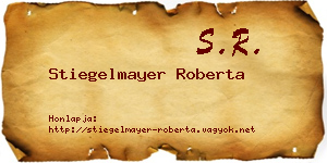 Stiegelmayer Roberta névjegykártya